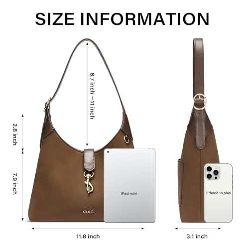 Save on CLUCI Vegan Leather Hobo Bag with Code 3RFIU5Y4 - Image 3