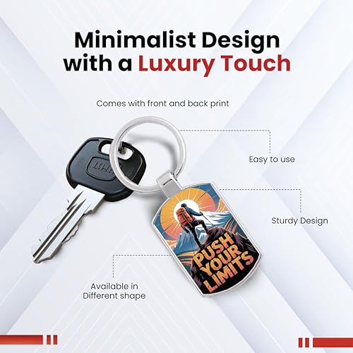 Image of Premium Printed Metal Keychain for Men & Women | High-Definition Artwork Print | Durable Key Ring for Car, Bike, Home & Office Keys | Stylish Decorative Key Holder Gift