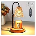 Candle Warmer Lamp with Timer Dimmer Adjustable Height for New Home House Bedroom Decor,Wax Melt Warmer with 2 Bulbs for Jar Candles, Gifts for Mom Women Friend Sister Mothers Day Birthday | Black