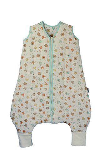 Saco de Dormir con Pies de Verano Slumbersac para Bebé aprox. 1 Tog - Búho - 12-18 meses