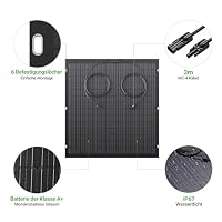 LIONSHEE 960W Flexibel Solarpanel Kit, 4X 240W Monokristallines Flexibles Solarmodul, IP67, Solarzelle Photovoltaik Off Grid, für Wohnmobil, Auto, Schuppen, Dach, Boot, Balkon, 12V Batterien – Ansicht 3