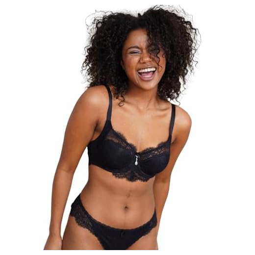 Nur Die Damen Traumweich BH, Schwarz (schwarz 94), (Herstellergröße: 85C),Bügel 5 SugarShape BH Emilia Demi-BH leicht wattiert Bügel-BH