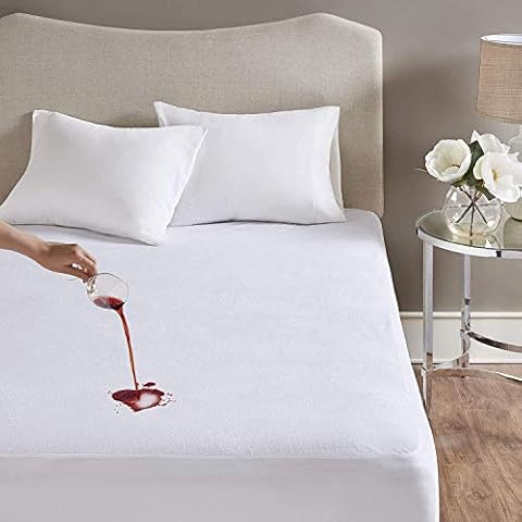 Waterproof Terry Towel Mattress Protector Topper Cover Extra Deep Fitted Sheet - Anti Allergy Mattress Pad - Single, Double, King, Super King, 4FT Bed Cover (Single) Cover