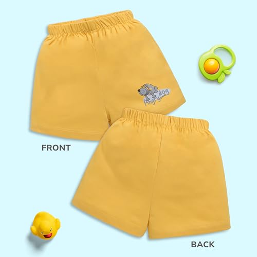 Image of LuvLap Baby Boys & Girls Regular Fit 100% Cotton Shorts Pack of 6