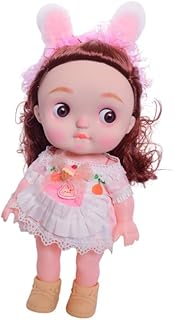 عروسة عصرية صغيرة مع نظارات وازياء قابلة للتبديل للبنات - متعددة الالوان - 6445