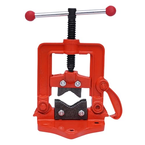 Ratcheting Pipe Threading Tool Set, Multifunctional Ratchet Pipe Threader Kit, 5 Dies Pipe Cutter Plumbing Tool with Storage Case, Pipe Cutter for Steel Pipe Pvc etc