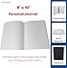 Dome Personal Journal – 8 x 10 Inch Hardcover Lined Journal Notebook, 192 Pages, Black, Premium Acid-Free 60-lb Thick Paper, Inner Pocket, Made in USA