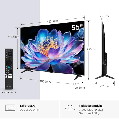 TV HDR 4K 55V6D 2026 - vue 3