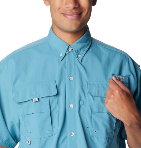 Image of Columbia Men Omni-Shade Bahama II Hiking and Trekking Short Sleeve Shirt