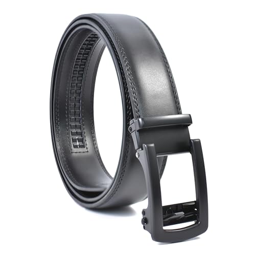 Image of WildHorn Men's Genuine Leather Belt for Men| Premium Auto-Lock Buckle | Adjustable up to 48 inch | Formal & Casual Wear | Micro-Adjust Fit | Stylish Gift Box Included