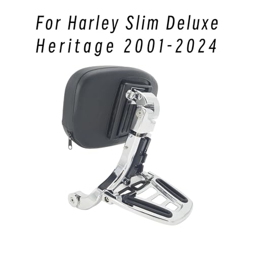 Coussin Sissy Bar pour Harley FLSTC Heritage Softail Classic chromé - 2