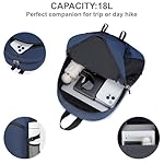 Lightweight Packable Foldable Collapsible Travel Backpack Water-Resistant Hiking Daypack for Women Men (Navy Blue) - Image 5