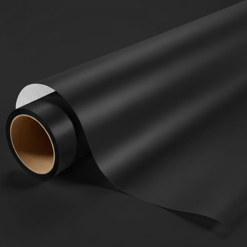Covering noir satin haute finition pour un masquage parfait sans bulles