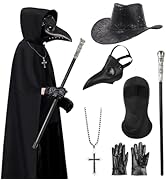 [HarnyLoom] ペスト医師 ハロウィン コスプレ 衣装 ペストドクター 鳥嘴仮面 マスク 中世期風 Doctor ホラー 怖い ハロウィン 仮装 コスチューム ローブ ペスト仮面 医師 ...