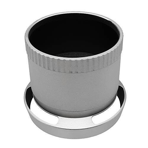 Tubo Adaptador de Filtro para Lente de Metal LA-49X2S con Sombrilla para Lente de 49 mm para Cámaras Leica X1 y X2, Color Plata miniatura 4
