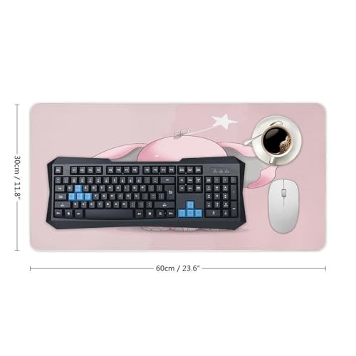 Pink Elephant Desk Pad Large Office Desk Mat 30x60cm miniatura 2