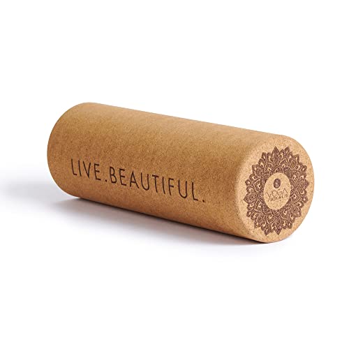 Yoga Design Lab | Die Korkrolle | Verspannte Muskeln lösen, Durchblutung verbessern, Schmerzen lindern, Gewebe massieren | Ideal für alle Bereiche des Körpers Arme, Beine, Rücken | Reisefreundlich