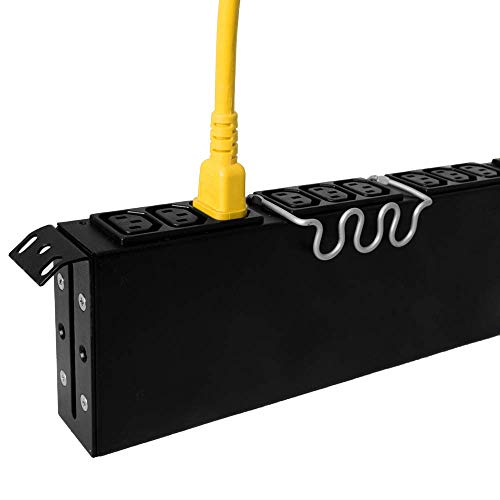 C14 To C13 Power Cord, Yellow, 10A, 250V, 18/3 Sjt, 6 Foot #TOP3