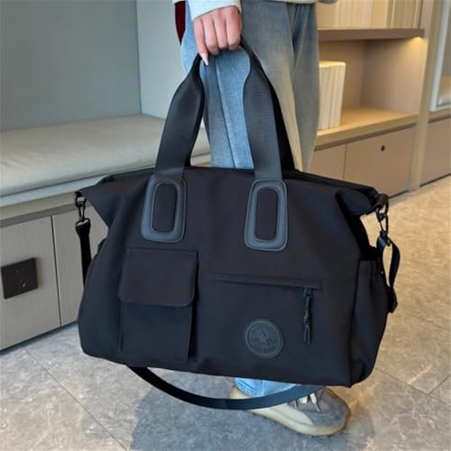 Travel Garment Bags Women's Handheld Lightweight Duffel Bag Duffle Bag(Black)2