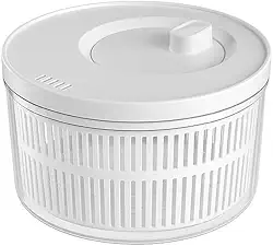Secador de Salada 5,5L com Cesto Escorredor | Centrífuga para Verduras e Legumes