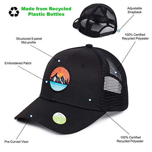 Image of Men's Eco-Friendly Snapback Trucker Hat Baseball Cap