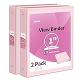 SUNEE 3 Ring Binder 1 Inch 2...