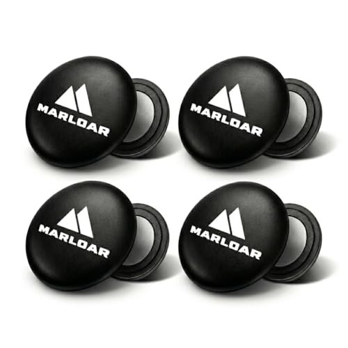 MARLOAR Imanes Dorsal Running, Porta Dorsales Running Magnéticos para Carrera, Trail, Maratón y Triatlón, Fijación Firme sin Imperdibles, No Agujerea la Camiseta, Pack 4 y 6 (Negro Pack 4)