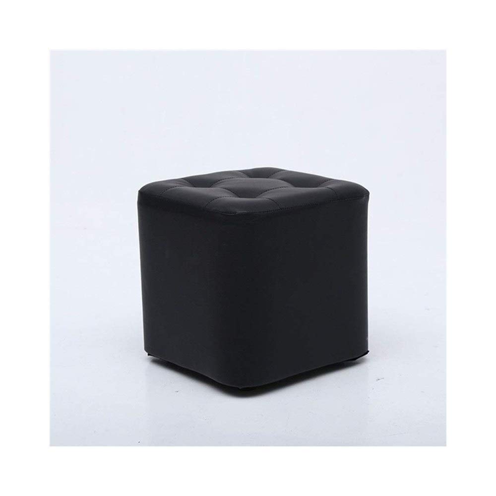 Tabouret en cuir salon adulte pour assise basse et décoration intérieure