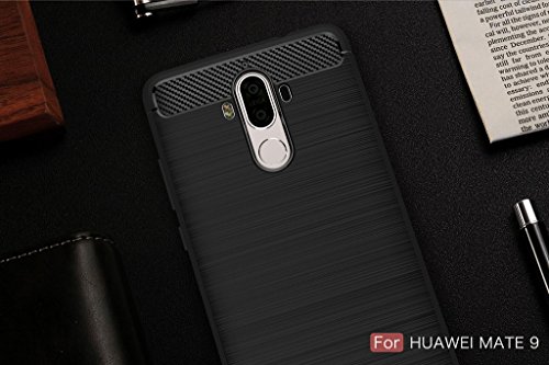 Custodia Huawei Mate 9 Nero, ivencase Lusso Cover