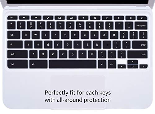 Casebuy Keyboard Skin Cover For Acer Chromebook Spin 11 311 Cp311 C733 R11 C738T 511 512/Chromebook 314 514 Cb314 Cb514 /Chromebook Spin 713 Cp713 R13 Cb5-312T/Acer Chromebook 14 15 Inch, Black #TOP5