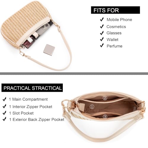 Image of Shoulder Bag for Women Retro Hobo Handbags Cross Body Purses