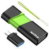 2GB Flash Drive with Type C Adapter, AreTop Retractable USB 2.0 Thumb Drive