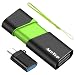 2GB Flash Drive with Type C Adapter, AreTop Retractable USB 2.0 Thumb Drive