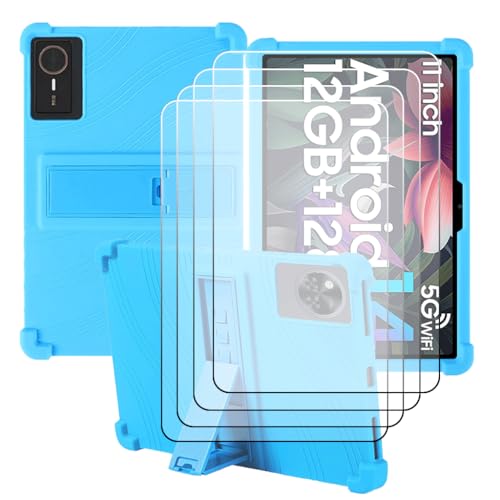 Funda tablet QDDQ TB02 de 10.1 pulgadas evita arañazos con cristal templado de repuesto