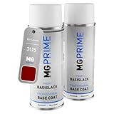 MG PRIME Autolack Sprühdosen für Lexus 3U5 Emotional Red II Metallic/Karminarot Mica Grundlack Basislack Spraydose 400ml