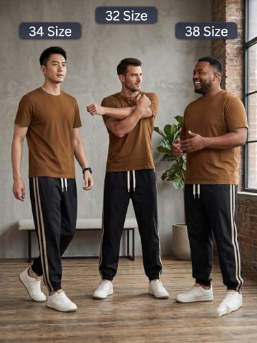 Image of Leriya Fashion Track Pants for Man | Joggers Pant for Men Cotton Side Stripe Drawstring Regular Fit | Lower Fors Man, Gym Pants Fors Men, Airport Outfit Mens with Sporty Daily Comfort
