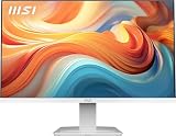msi PRO MP273W E14A 27-inch IPS 1920 x 1080 (FHD) Gaming Office Monitor, 144Hz, Free-Synch, HDMI, DisplayPort, VGA Port, VESA Mountable, Tilt, Speaker, 4-Side Slim Bezel 1ms, White
