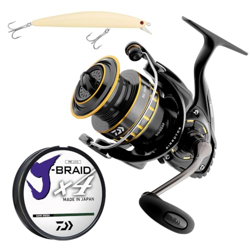 Daiwa BG Spinning Reel Kit with Daiwa Braid Line & Salt Pro Minnow