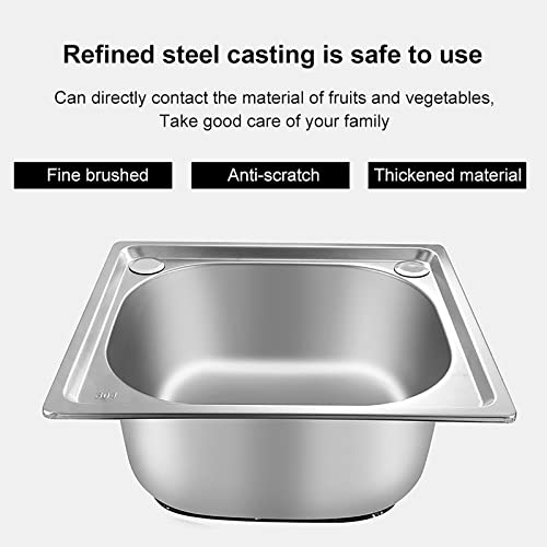 Évier de cuisine compact en acier inoxydable avec robinet complet - 4