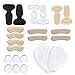 siismi 22 pcs coussinets de talon haut, empiècements de doublure de talon, coussins antidérapants, talonnettes pour femmes, semelles de chaussure de pied