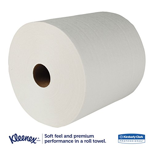 Kleenex 50606 Kleenex Hard Roll Paper Towels, 8-Inch X600-Ft, 6/Ct, White #TOP2
