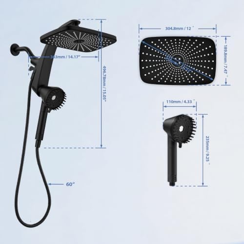 Shower Head with Handheld - High Pressure Filtered Hand Held Showerheads — view 7