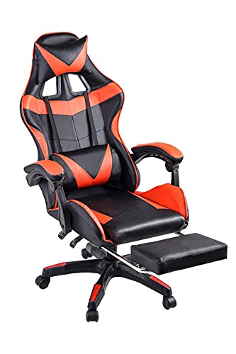 ゲーミングチェア リクライニングチェア オフィスチェア PCチェア (赤黒) Amazon.co.jp: ゲーミングチェア リクライニングチェア オフィス