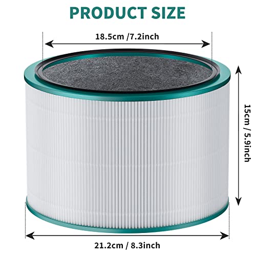 Hp01 Filter Replacement For Dyson Pure Hot + Cool Link Hp01, Hp02, Dp01, Dp02 Air Purifier, 2 Pack #TOP1