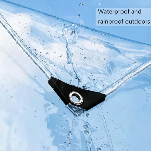 Lona impermeable para jardín y camping transparente para proteger terrazas 5