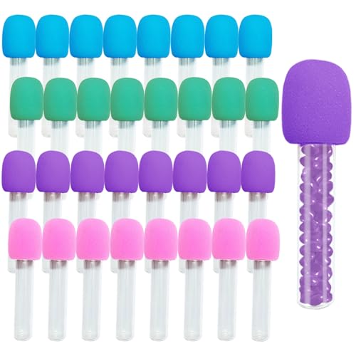 WETEPUXI Microphone Candy Tubes Colorful Fake Prop Microphone Plastic Microphone Shape Candy Tube (16)