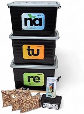 Composteira Doméstica Minhocário 105l - Produza seu próprio adubo...