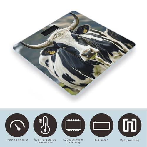 Báscula digital para baño con pantalla LCD brillante miniatura 3