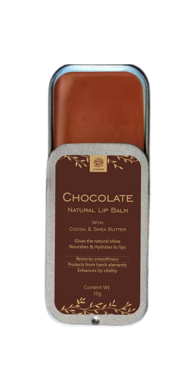 100% Natural Chocolate Lip Balm with Shea Butter & Cocoa - Nourishing & Moisturizing 10g Pack, No Color Added, for Soft & Smooth Lips-image-31