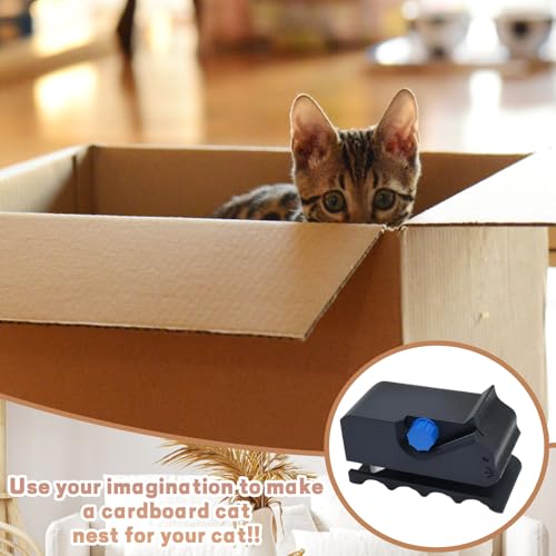 BbiuRer Kartonschneider, 3D Gedruckter DIY Cardboard Cutter Für Katzenkratzbretter Und Recycling Projekte, Präzises Schneidewerkzeug Aus Kunststoff, 9,9x4,8x5,2 cm